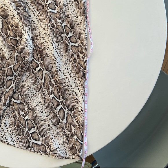 Gilli snake skin cowl neck mini dress - Picture 4 of 6